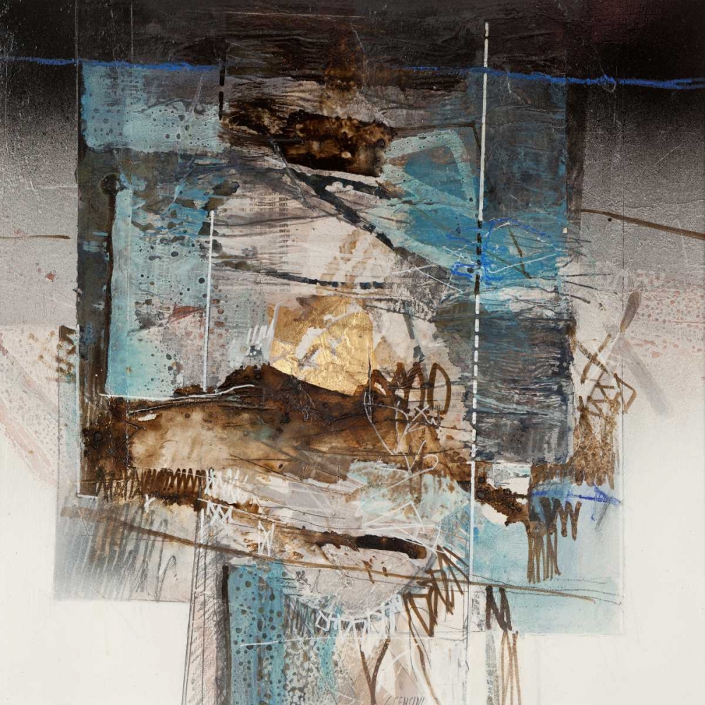 Wall art: Sulla spiaggia d inverno, by Censini, Giuliano