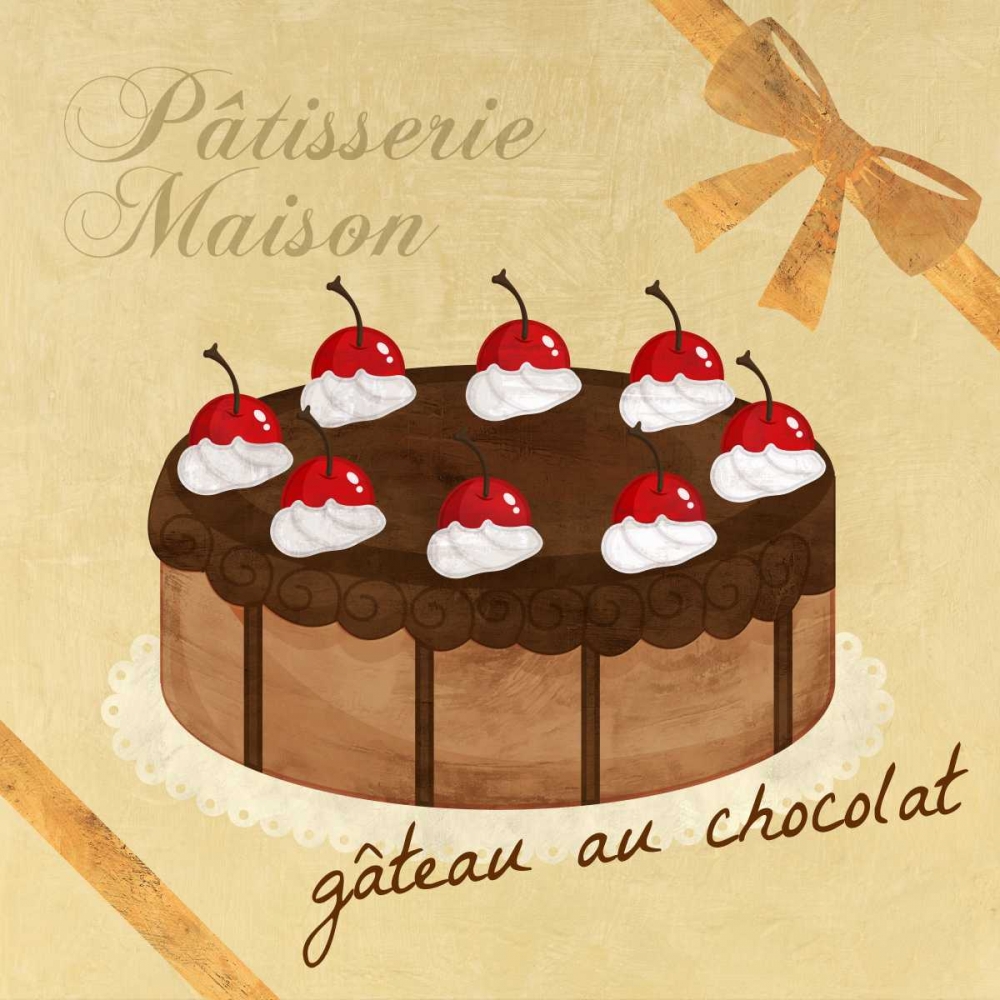 Art Print: Gâteau au chocolat