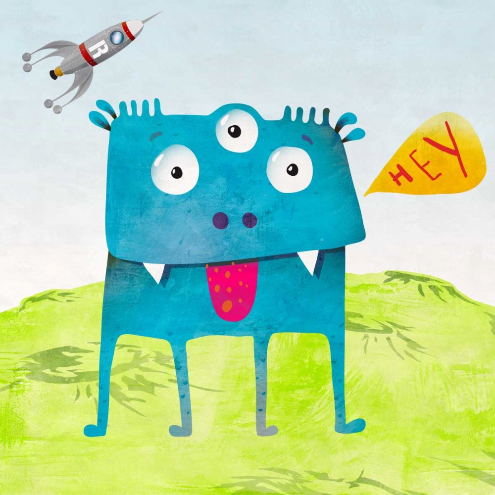 Wall art: Alien Friend #3, by Teller, Skip