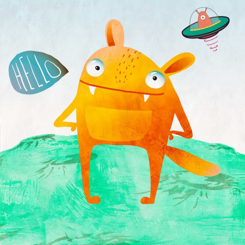 Wall art: Alien Friend #4, by Teller, Skip