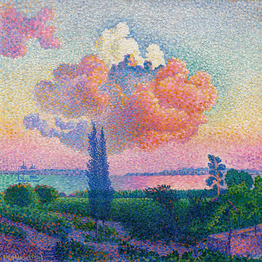 Wall Art Painting id:446336, Name: The Pink Cloud, Artist: Cross, Henri Edmond