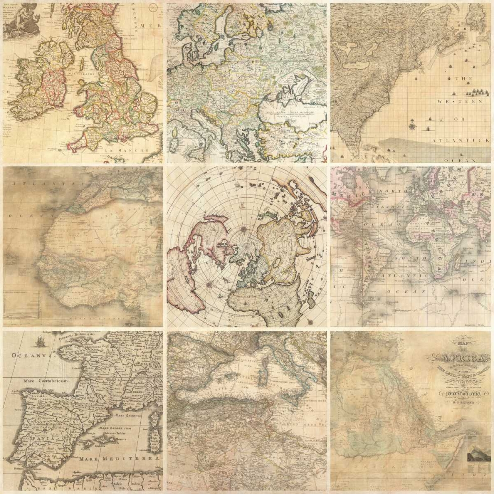 Art Print: Around the World II