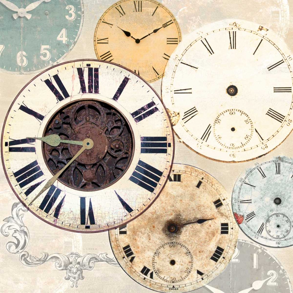 Art Print: Timepieces I