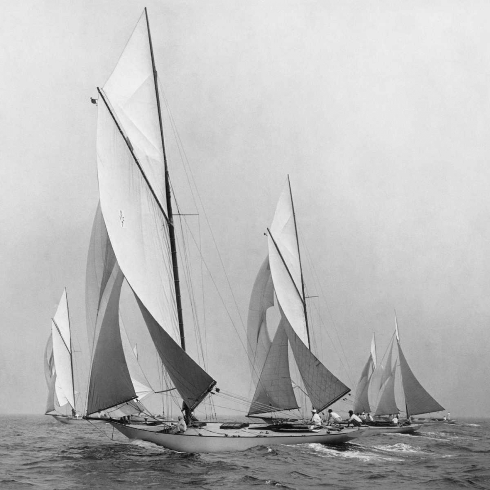 Wall Art Painting id:42647, Name: Sailboats Sailing Downwind 1920, Artist: Levick, Edwin