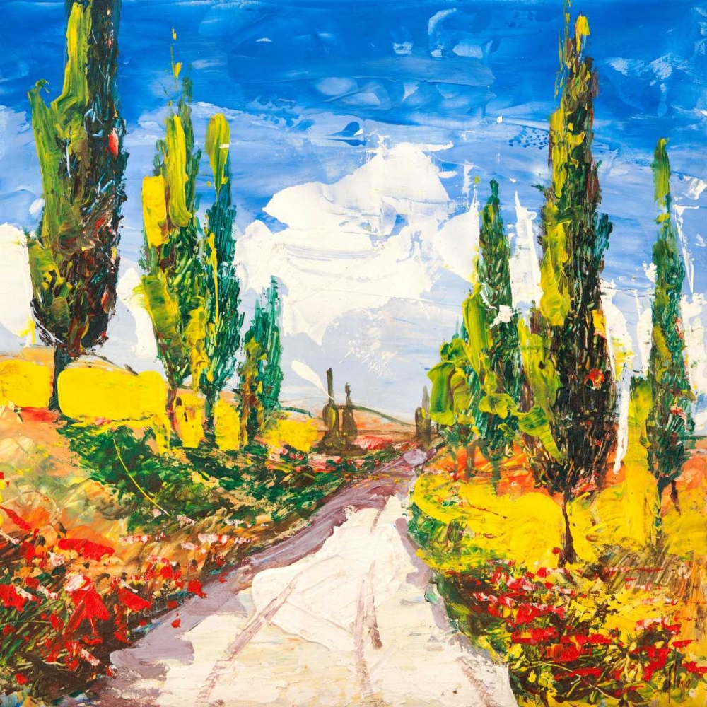 Wall Art Painting id:117791, Name: Strada toscana, Artist: Florio, Luigi
