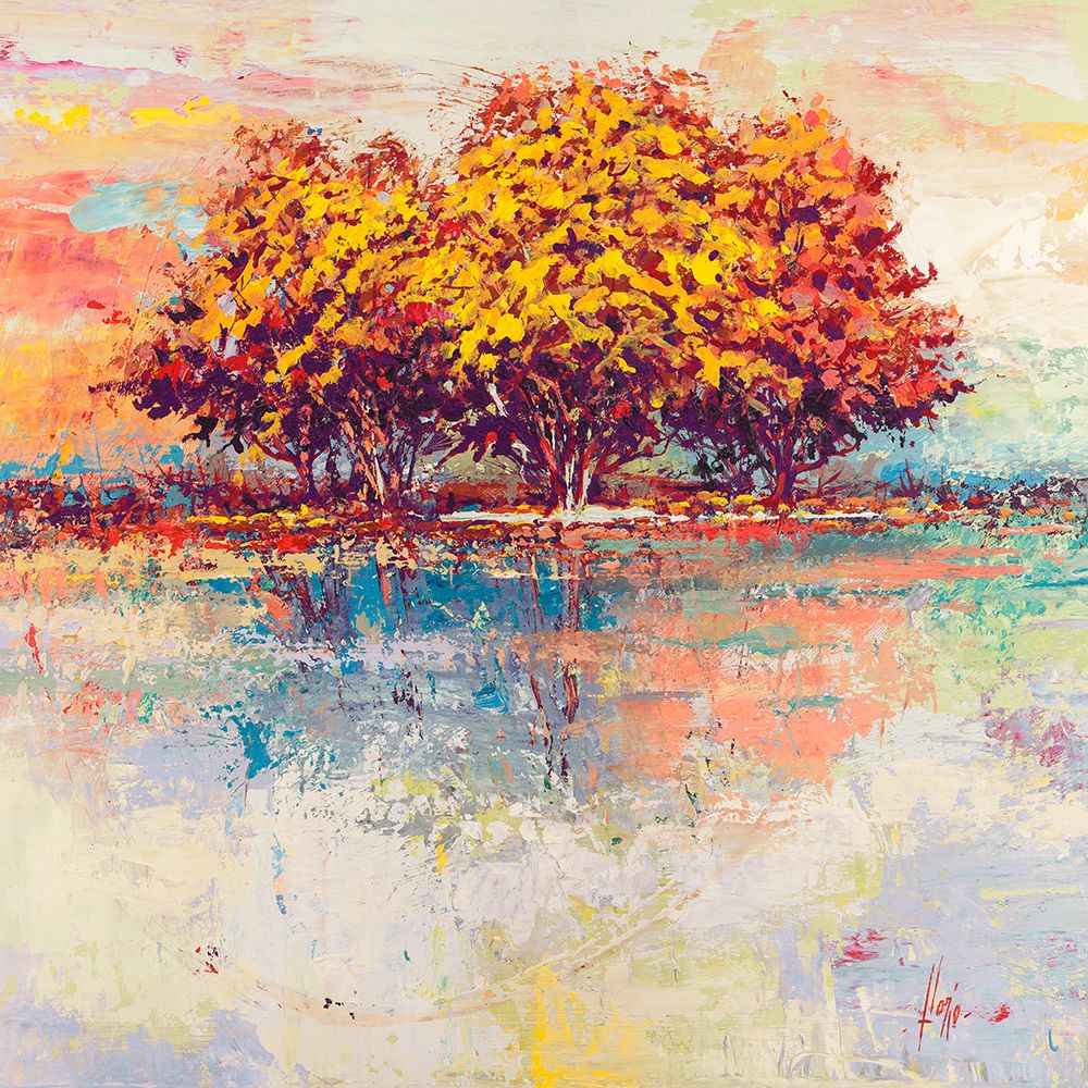 Art Print: Alberi nel sole (detail)