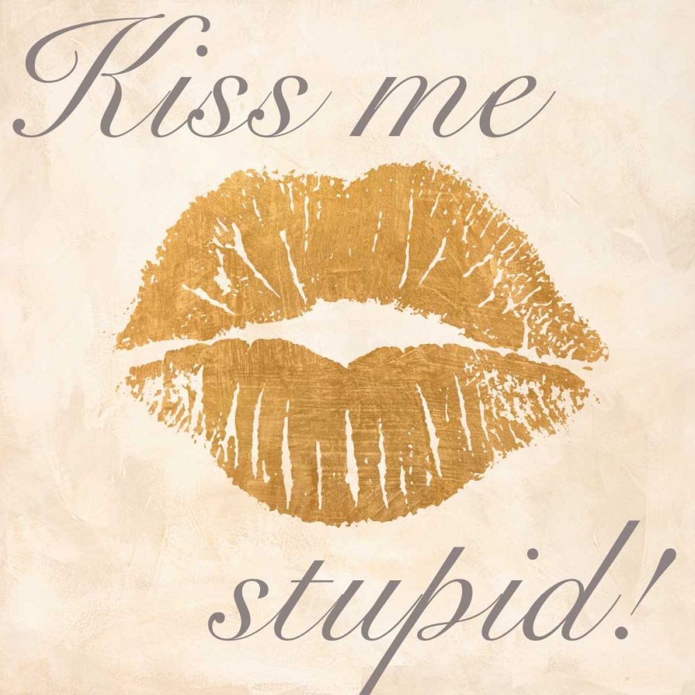 Wall Art Painting id:167422, Name: Kiss Me Stupid! #2, Artist: Clair, Michelle