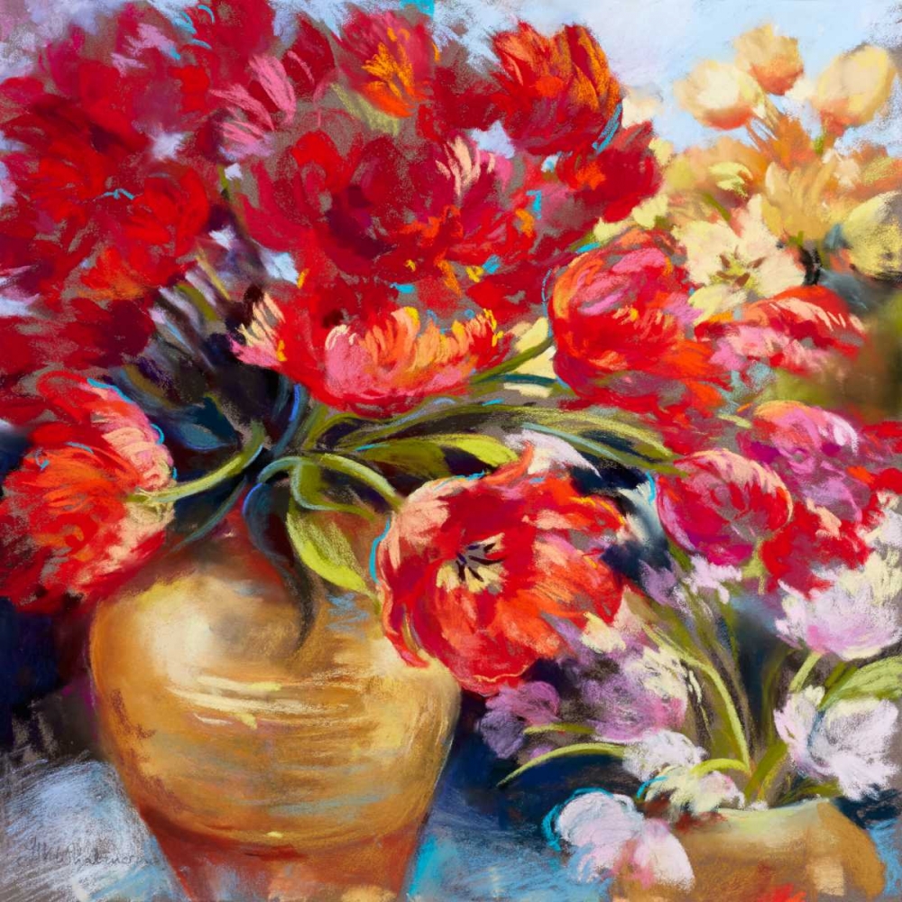 Wall Art Painting id:117811, Name: Tulip Firework, Artist: Whatmore, Nel