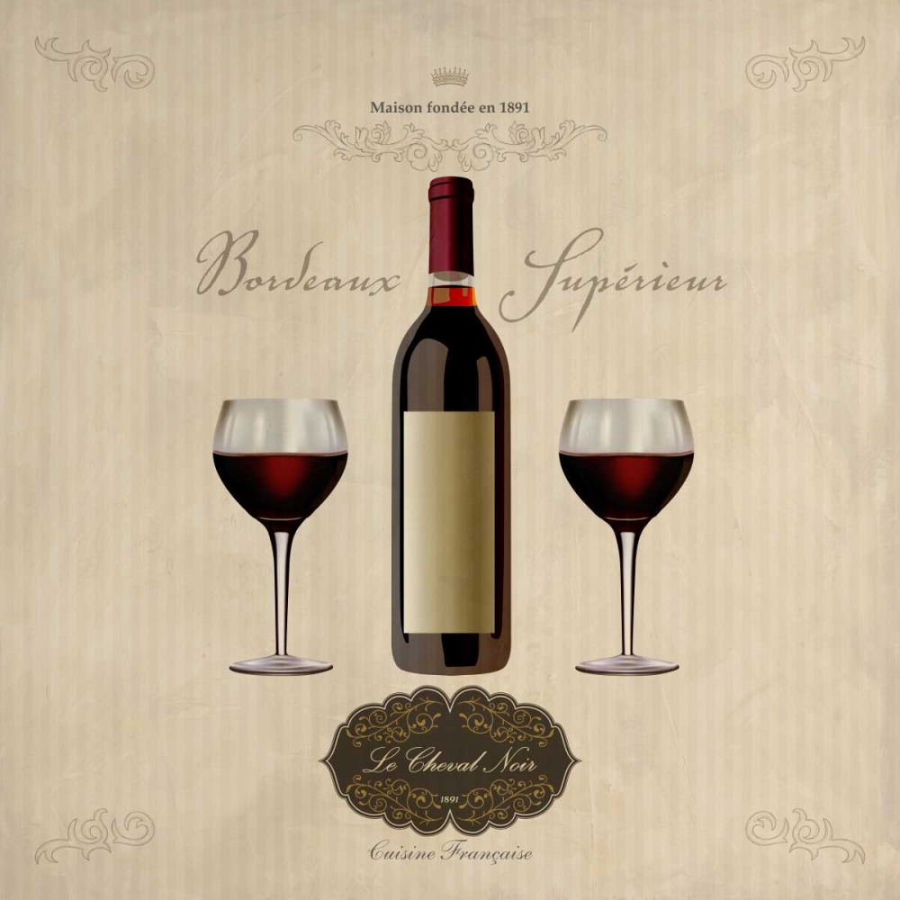 Wall art: Bordeaux Superieur, by Ferrari, Sandro