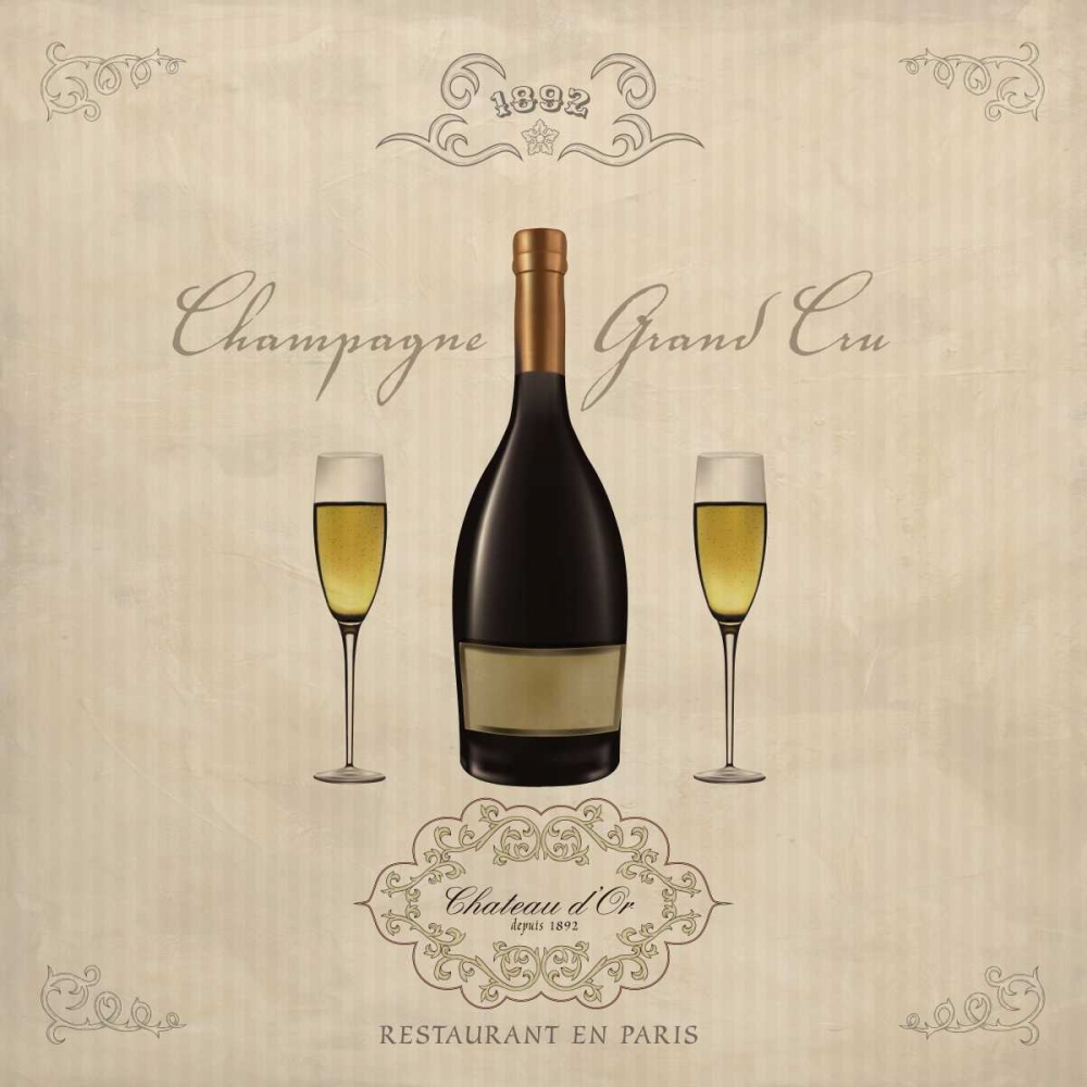 Wall art: Champagne Grand Cru, by Ferrari, Sandro