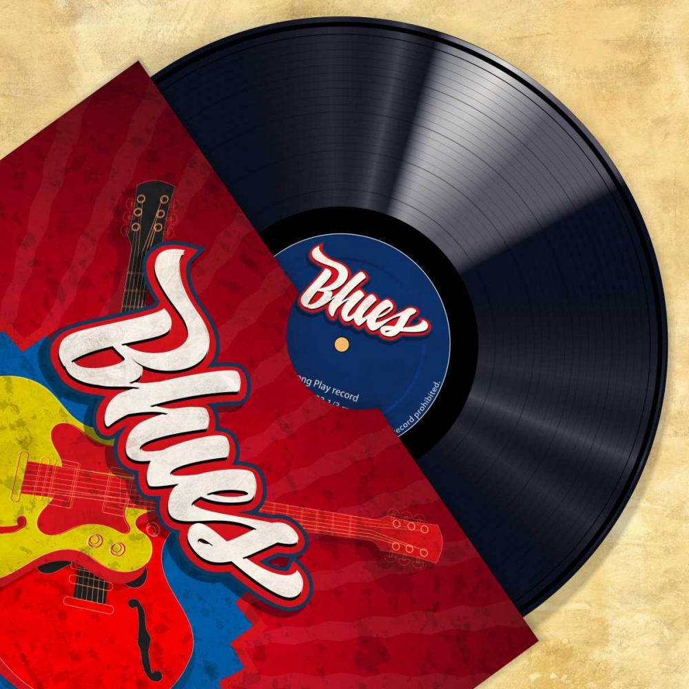 Wall Art Painting id:148973, Name: Vinyl Club- Blues, Artist: Hill, Steven