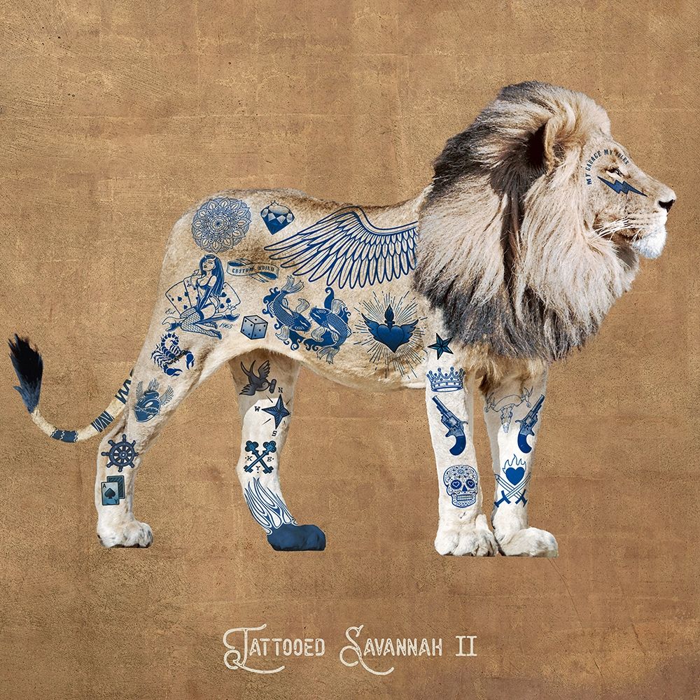 Wall Art Painting id:312010, Name: Tattooed Savannah II, Artist: Hill, Steven