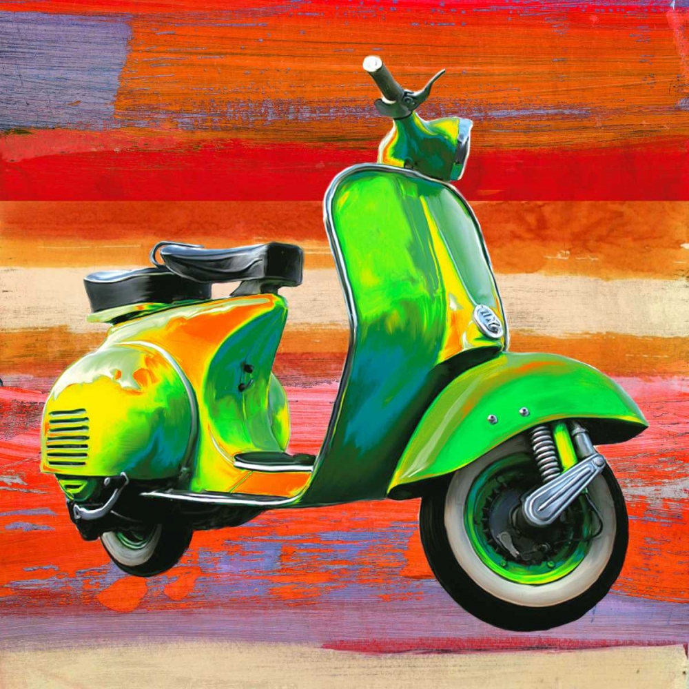 Wall art: Pop Scooter I, by Rizzardi, Teo