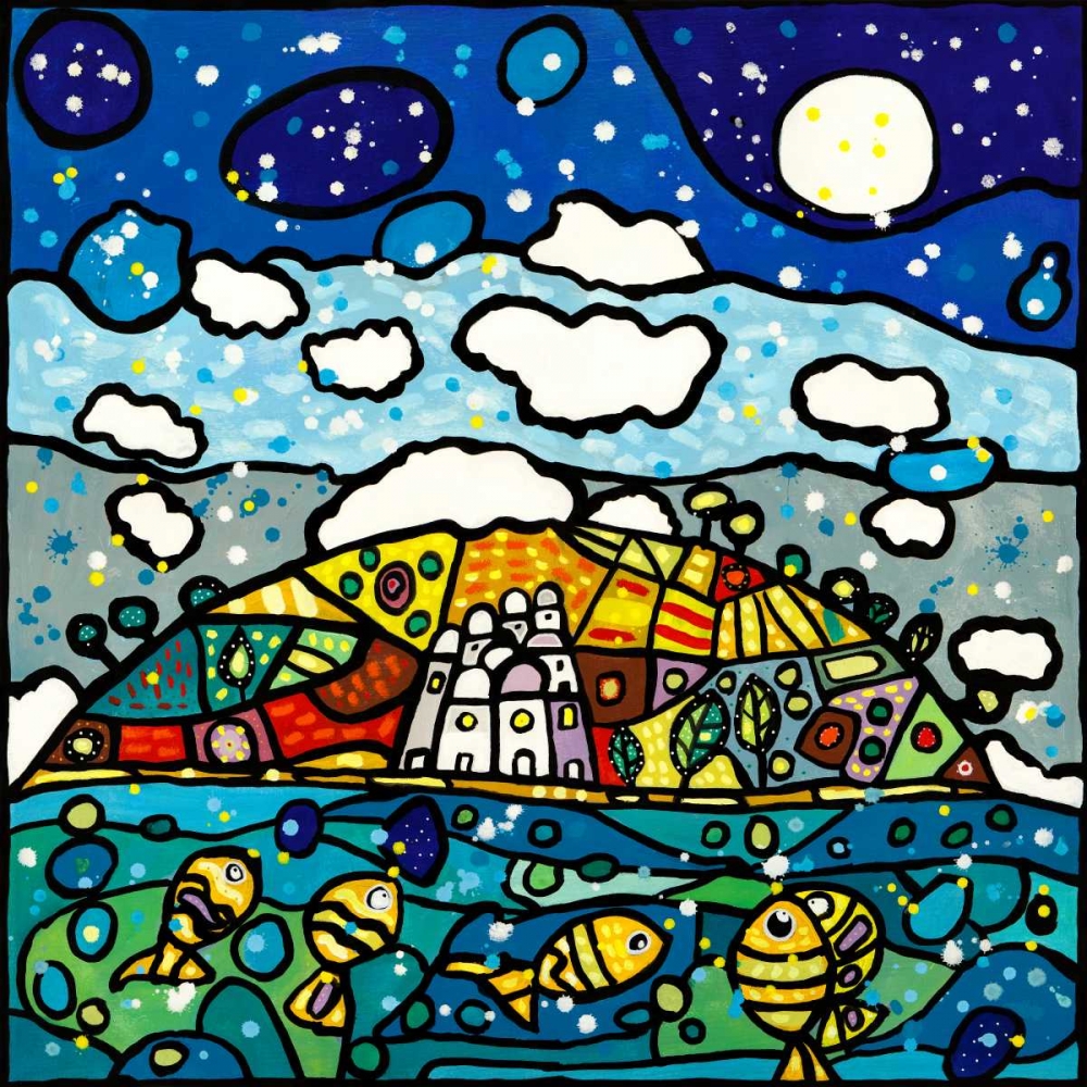 Wall Art Painting id:167449, Name: Isola dei sogni, Artist: Wallas