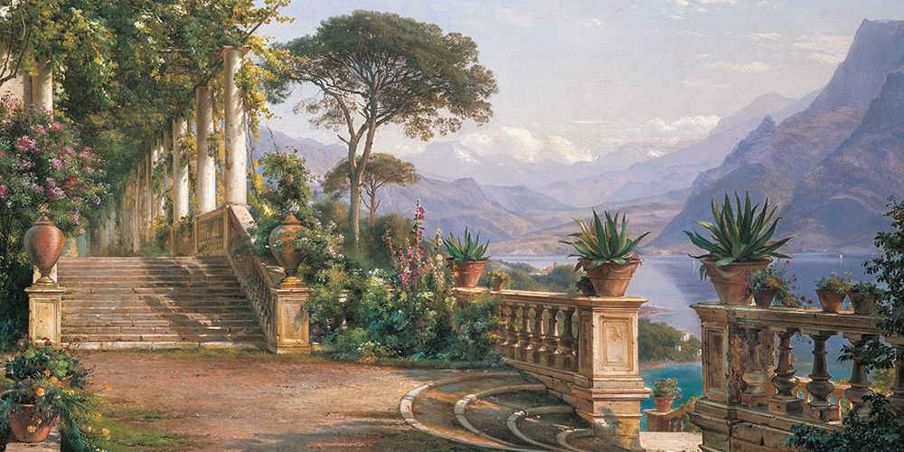 Wall art: Lodge on Lake Como , by Aagaard, Carl Frederic