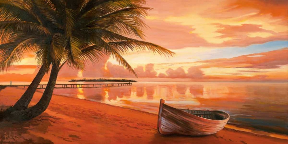 Art Print: Tramonto ai tropici