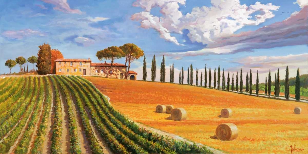 Wall Art Painting id:42957, Name: Colline toscane, Artist: Galasso, Adriano