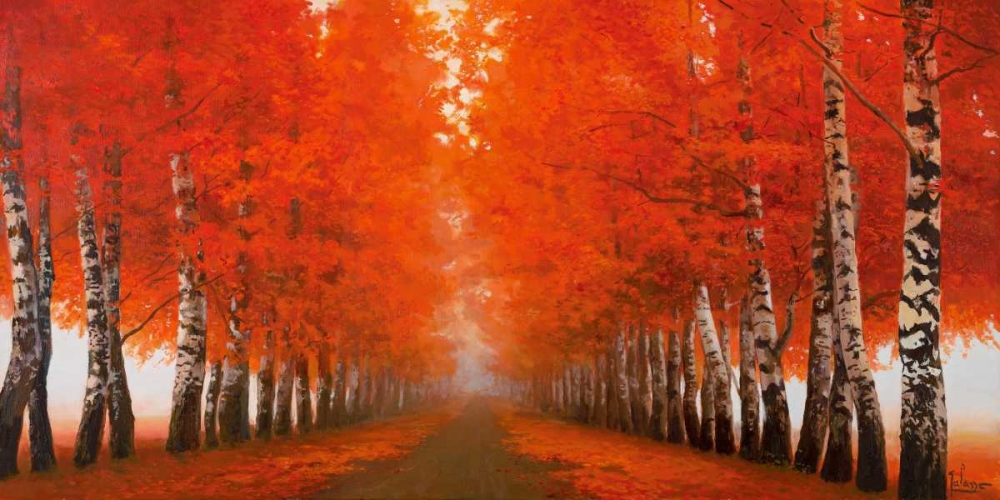 Wall art: Viale di betulle, by Galasso, Adriano