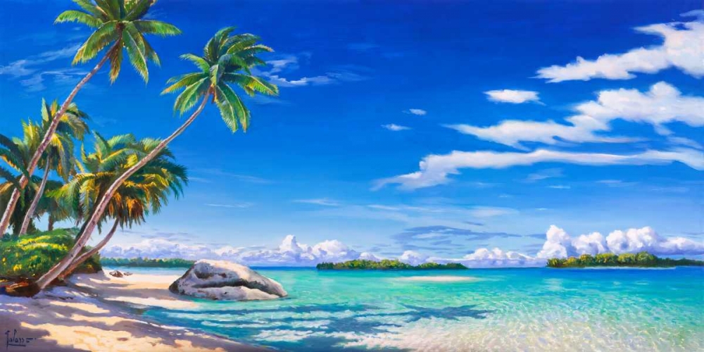 Art Print: Spiaggia tropicale