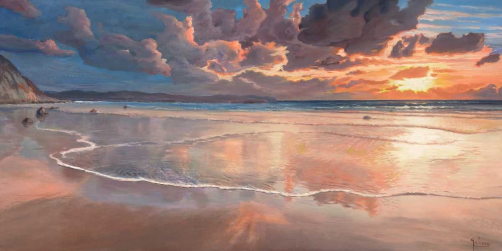 Art Print: Alba sul mare