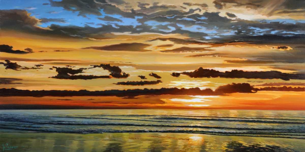 Art Print: Alba sul mare