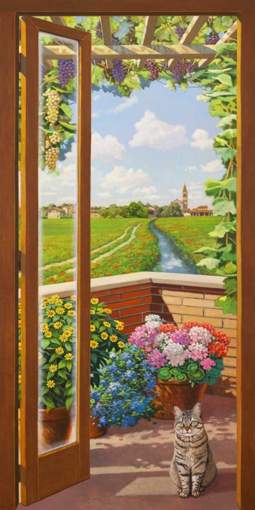 Wall Art Painting id:117825, Name: Finestra sulla campagna, Artist: Del Missier, Andrea