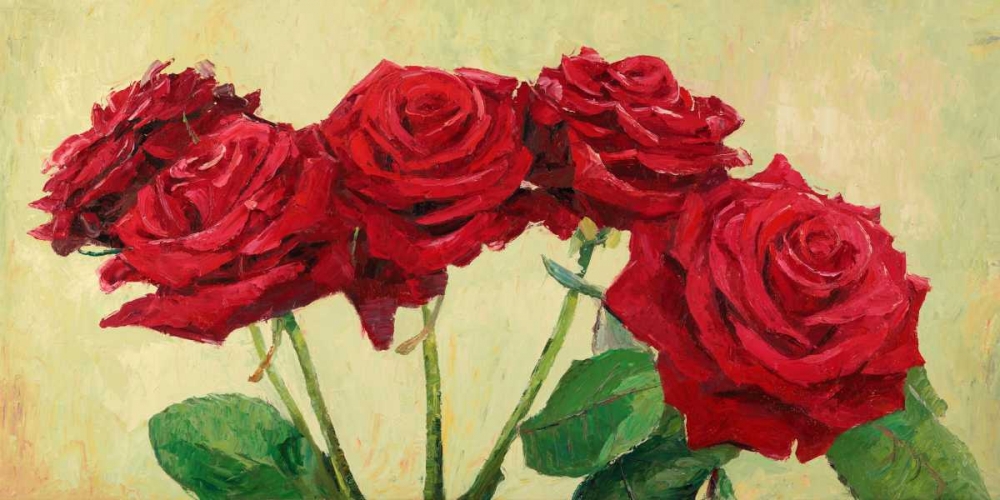 Art Print: Rose rosse