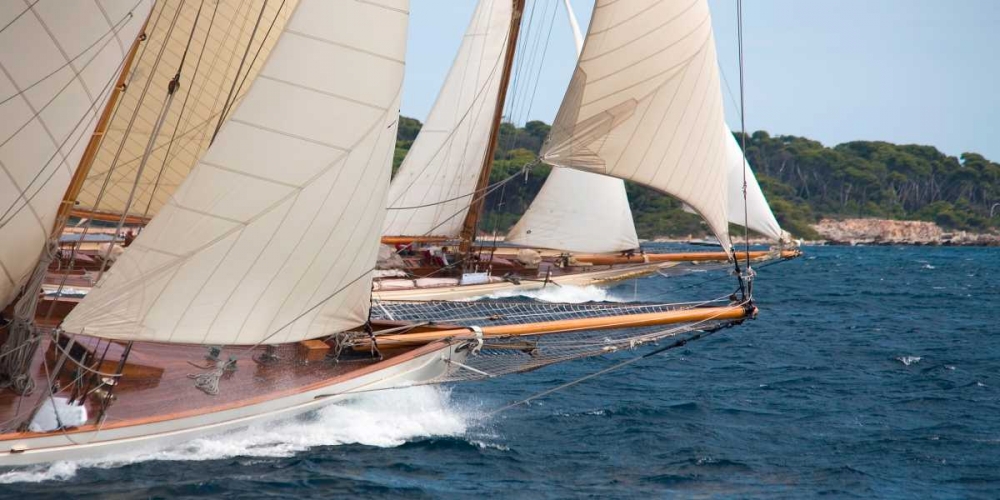 Wall Art Painting id:117858, Name: Vintage sailboats raicing, Artist: Anonymous