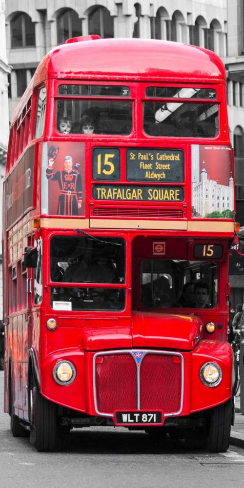 Art Print: Double-Decker bus, London