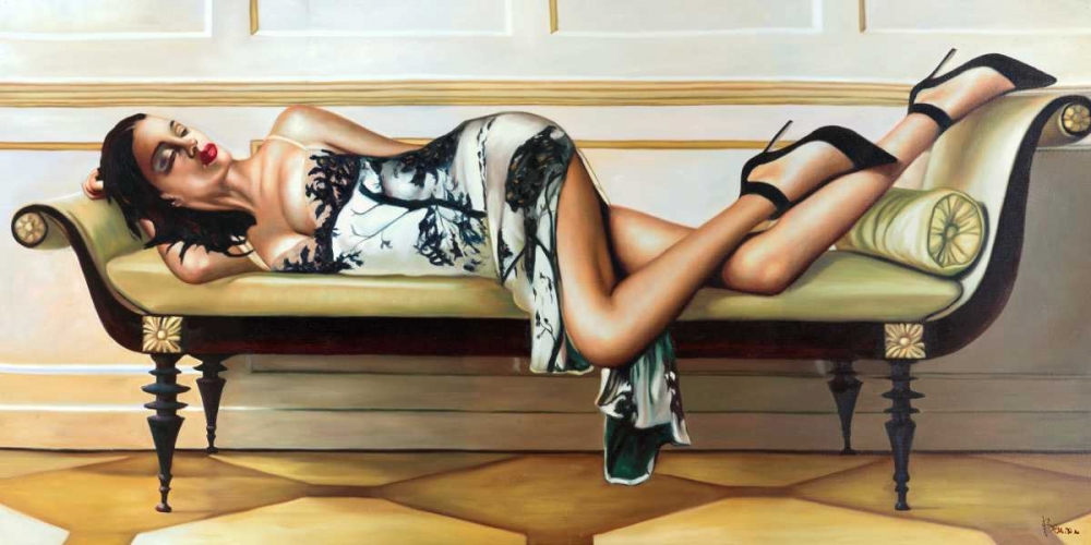 Wall Art Painting id:42894, Name: Deco Lady, Artist: Benson, Pierre