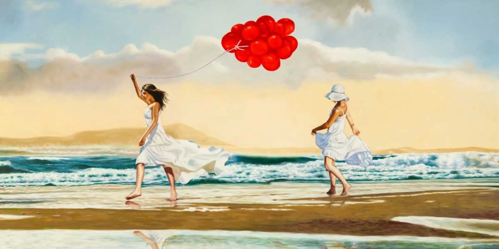 Wall Art Painting id:64974, Name: Collecting waves, Artist: Benson, Pierre 