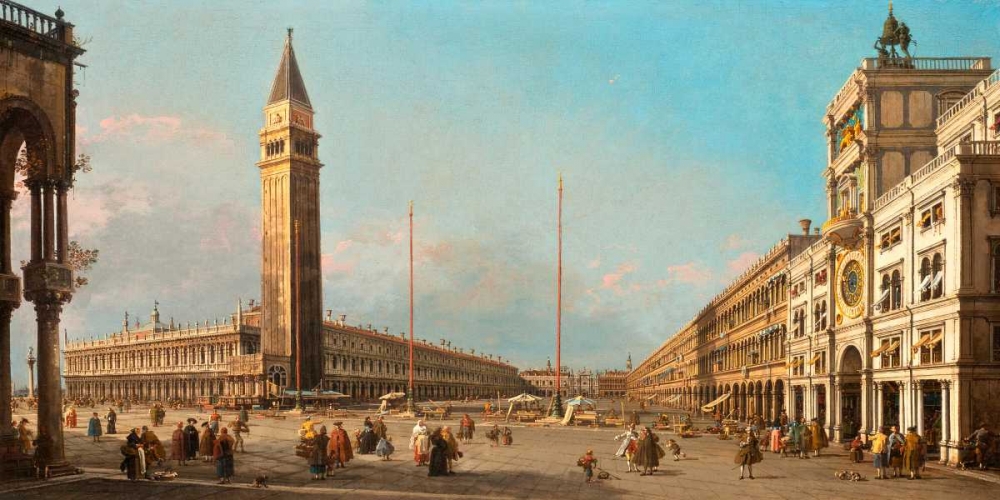 Art Print: Piazza San Marco Looking South and West