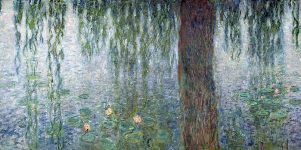 Wall Art Painting id:162878, Name: Morning with Weeping Willows II (detail), Artist: Monet, Claude