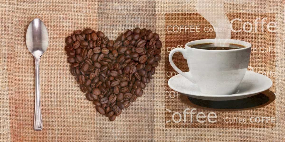 Art Print: I Love Coffee