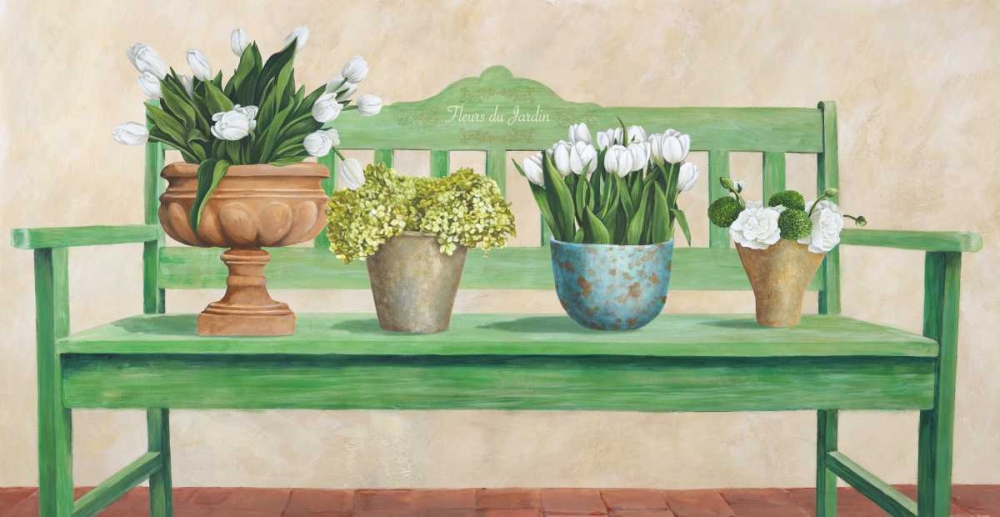 Wall Art Painting id:42913, Name: Jardin Francais, Artist: Dellal, Remy