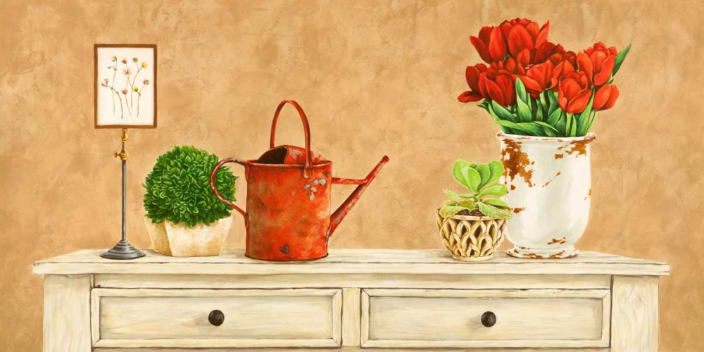 Wall Art Painting id:65002, Name: Mon jardin II, Artist: Dellal, Remy