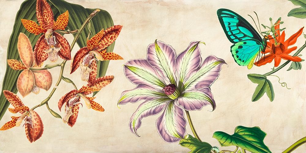 Wall Art Painting id:193455, Name: Panneau Botanique I, Artist: Dellal, Remy