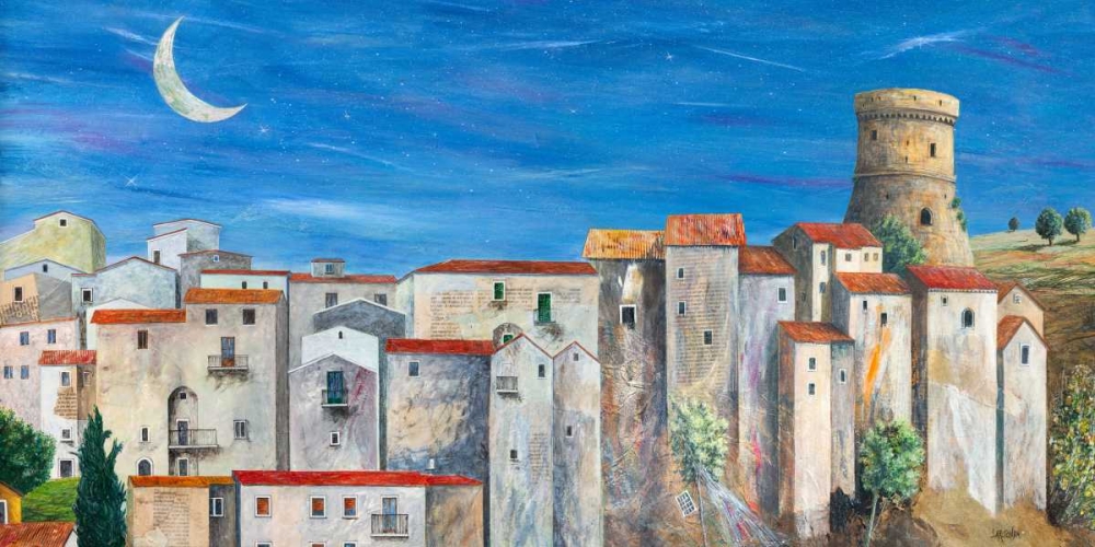 Wall art: Villaggio silenzioso, by Larotonda, Donato
