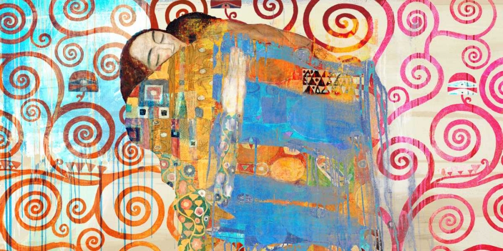 Art Print: Klimts Embrace 2.0