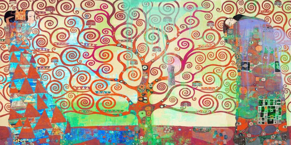 Art Print: Klimts Tree of Life 2.0