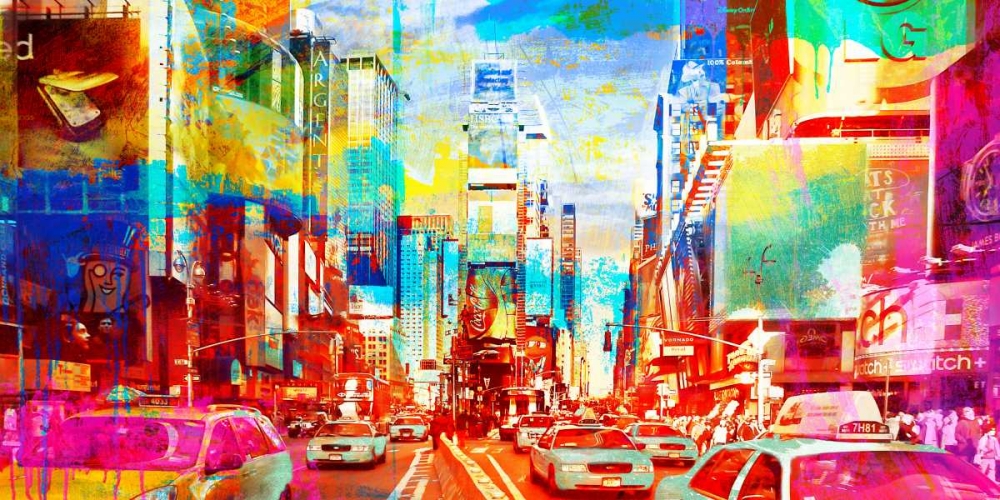 Wall art: Time Square 2.0, by Chestier, Eric