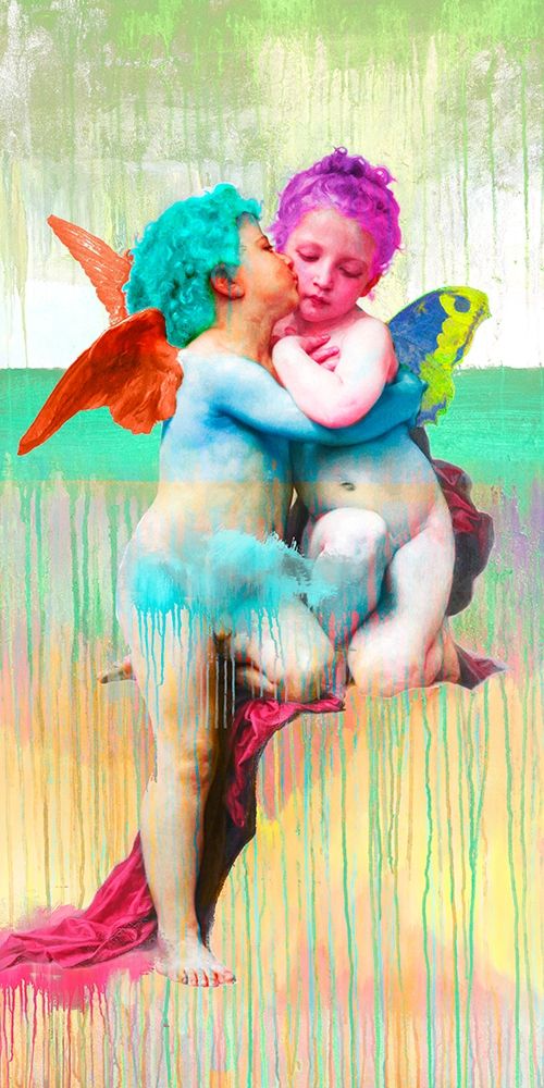 Wall Art Painting id:280959, Name: Bouguereau First Kiss 2.0, Artist: Chestier, Eric