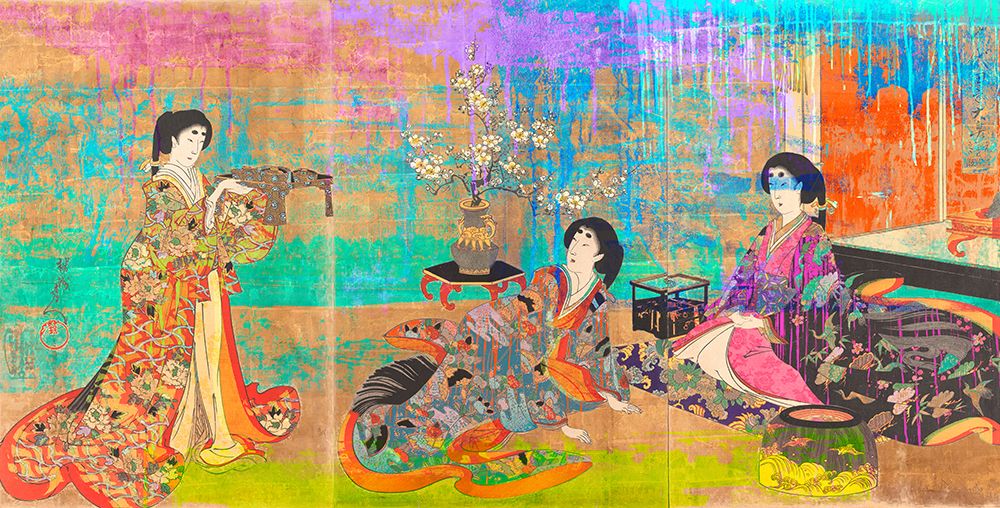 Wall Art Painting id:446375, Name: Hommage to Chikanobu, Artist: Chestier, Eric