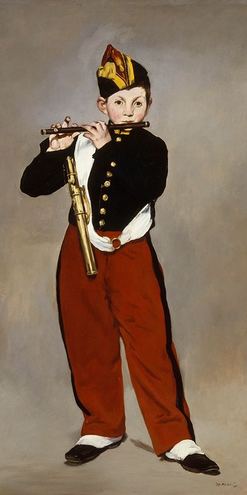 Wall art: The Young Flautist, by Manet, Edouard