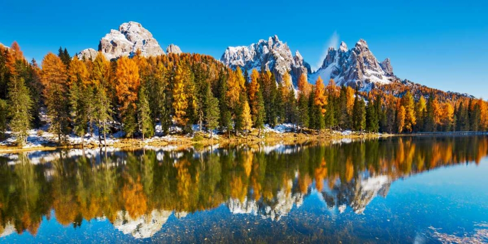 Art Print: Lago Antorno and Misurina, Dolomites, Italy