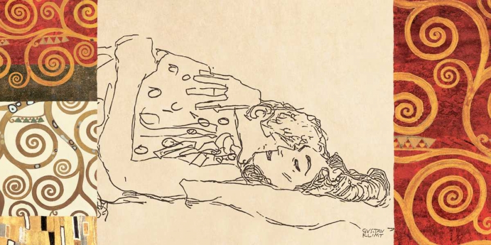 Wall Art Painting id:43149, Name: Lovers, Artist: Klimt, Gustav