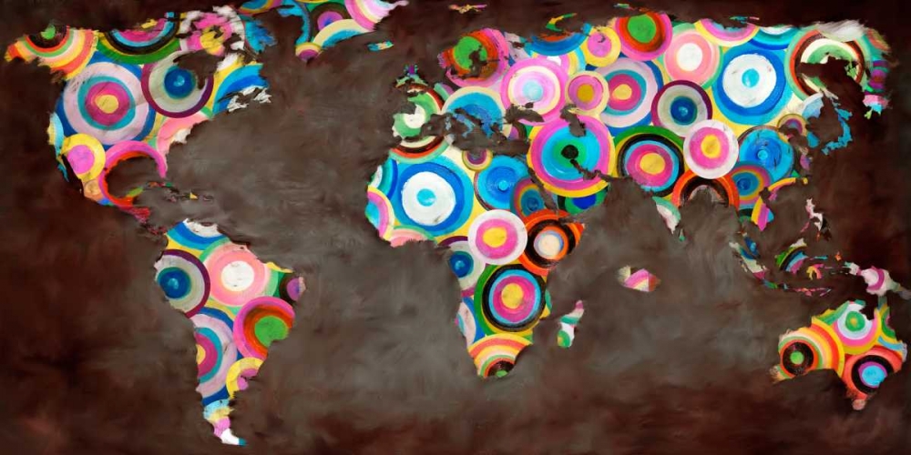 Art Print: World in circles