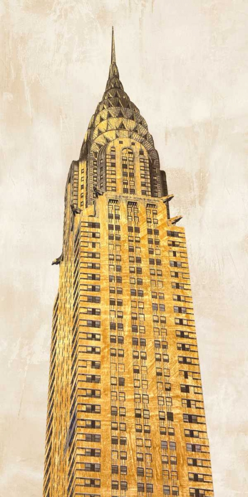 Wall art: Gilded Skyscraper I, by Joannoo 