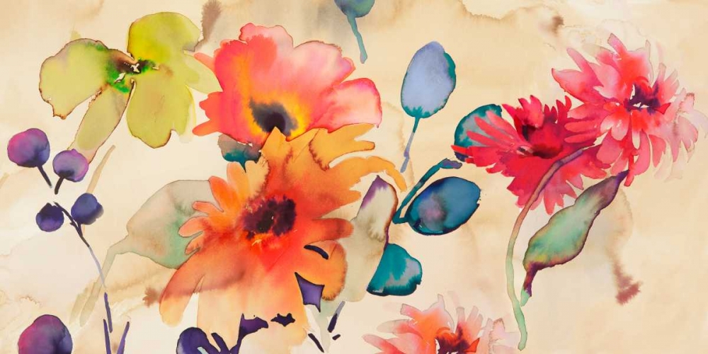 Wall Art Painting id:167285, Name: Floral Fireworks, Artist: Parr, Kelly