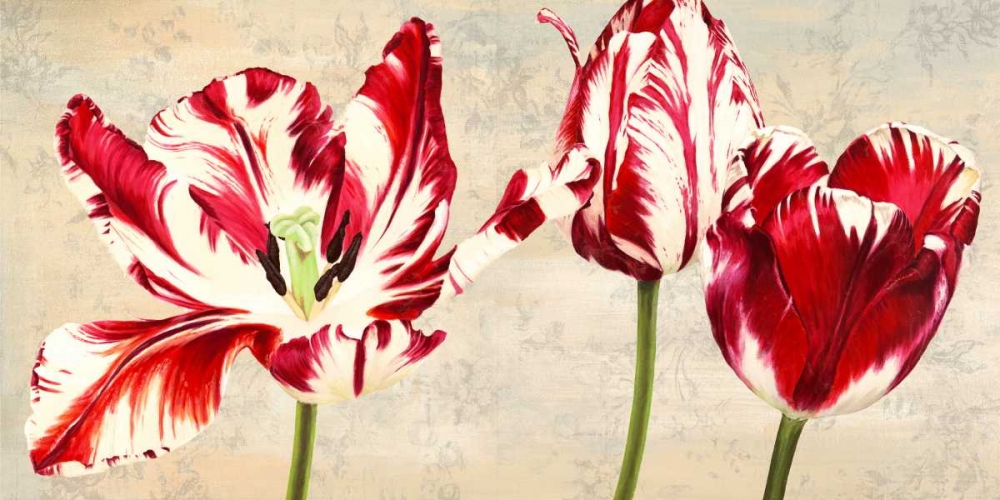Wall Art Painting id:43285, Name: Tulipes Royales, Artist: Villa, Luca